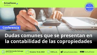 Dudas comunes que se presentan en la contabilidad de las copropiedades [upl. by Hsatan]