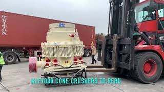 Klf1000 3FT Symons Cone Crusher 100tph for Crushing River Stone [upl. by Ezaria]