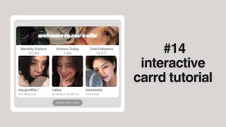 interactive carrd tutorial 14 [upl. by Rolland]