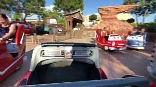 Cars Quatre Roues Rallye onride walt Disney studio’s Parijs 2022 [upl. by Nazler]