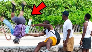 Old Man Backflip Prank [upl. by Beutler]