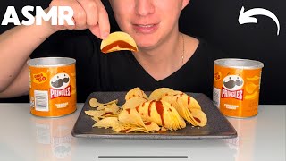 Pringles de queso con salsa valentina  ASMR [upl. by Mattox]