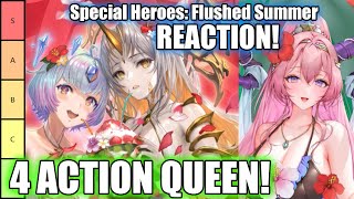 GULLVEIG HAS 4 ACTIONS IM SO HYPED  Special Heroes Flush Summer Banner Reaction FEH [upl. by Ahsehat]