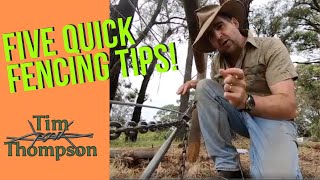 Five Quick Fencing Tips [upl. by Aizahs186]