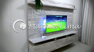 Painel de TV em MDF  Como fazer [upl. by Aneeuqal382]