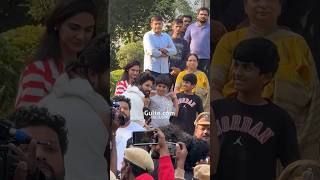 AlluArjuns Homecoming 🥹❤️  An emotional moment AlluAyaan AlluArha  Gulte [upl. by Nichole347]