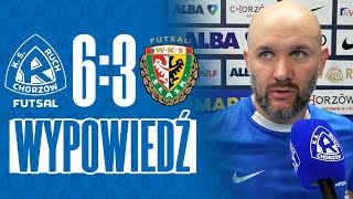 Michał Tkacz po meczu Ruch Chorzów Futsal 63 Śląsk Wrocław Futsal 10112024 [upl. by Gilbye]