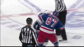 Colton Orr vs Donald Brashear Oct 12 2009 [upl. by Diraf]