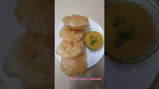 Fulko Luchi R Cholar Dal  Bengali Recipe  Poori With Dal shorts [upl. by Iramo]