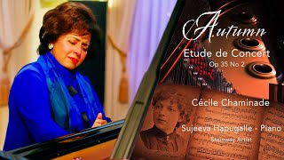 Chaminade Etude de Concert Op 35 No 2 quotAutumnquot  Sujeeva Hapugalle  Piano [upl. by Ayota]