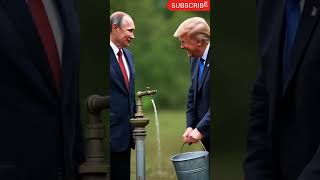 Vladimir Putin and Donald trump on waterpump ai technology putin trump shorts [upl. by Demha923]