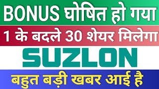 bonus शेयर मिलेगा ◾ suzlon energy latest news ◾ bonus share latest news ◾ bonus amp split [upl. by Raynah118]