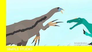 Suchomimus vs Therizinosaurus  Dinosaurs Battle Special [upl. by Assener]