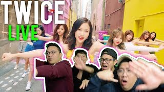 TWICE quotLIKEYquot LIVE STAGES Reaction [upl. by Laira]