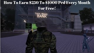 Entropia Universe How To Earn 250 To 1000 Ped Every Month For Free [upl. by Stevie]