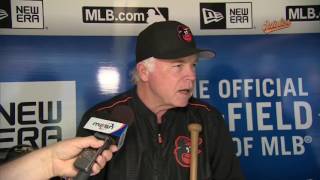 Buck Showalter talks about Ubaldo Jiménezs last start [upl. by Kendal]