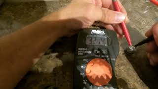 Invisible Fence Replacement Battery Multimeter Test [upl. by Saduj]