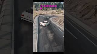 Bmw Crash 14 😱 flashback ⚡️ 😱 BeamNG Drive shorts beamngdrive [upl. by Ciri683]