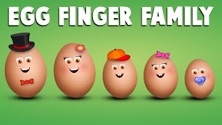 The Finger Family Egg Family Nursery Rhyme  Egg Finger Family Songs [upl. by Ewall]