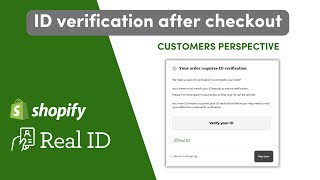 What after checkout ID verification looks like for your Shopify store  the end customers experience [upl. by Ramburt]