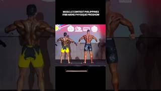 2024 IFBB Muscle Contest Philippines Mens Physique TOP 2 Tayler Smith vs joven Sagabain shorts [upl. by Eneleoj536]