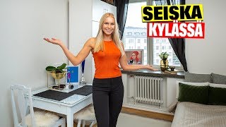 Miss Suomi Alina Voronkova esittelee yksiönsä  paljastaa hauskan ruokailupaikkansa [upl. by Arnst]