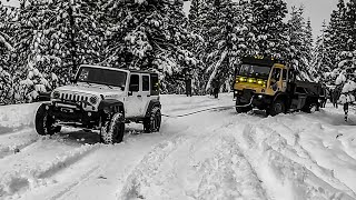 Snow wheeling with an LMTV [upl. by Kantor]