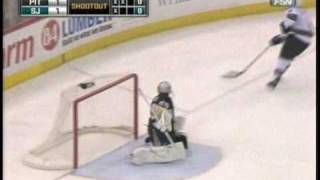 San Jose Sharks  Pittsburgh Penguins Shootout 21109 [upl. by Yleik]