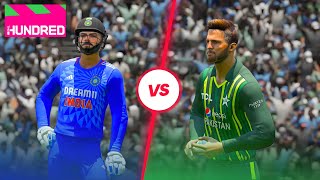 Kohli vs Shaheen BUT in THE 100 LEAGUE 🔥🏏 Pakistan vs India 13 🏏 Cricket 24 gameplay [upl. by Anum18]