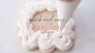 Quick and Easy Royal Icing Recipe [upl. by Ymrej]