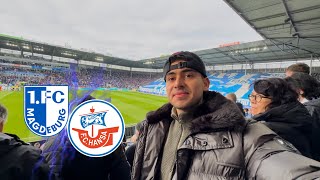 HANSA gewinnt DRECKIG 🔵⚪️🔴  OSTDERBY 🙌   1FC MAGDEBURG vs HANSA ROSTOCK  Stadionvlog [upl. by Iphigenia261]