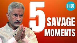 Watch 5 Times Jaishankar Shut Down Foreign Reporters On Canada Russian Oil Pak amp More [upl. by Naahs]