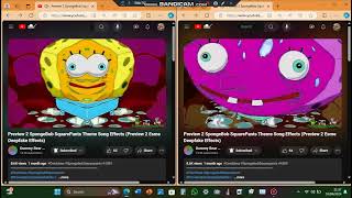 Preview 2 SpongeBob SquarePants Theme Song Effects Preview 2 Esme Deepfake Effects Combined [upl. by Lamrert491]