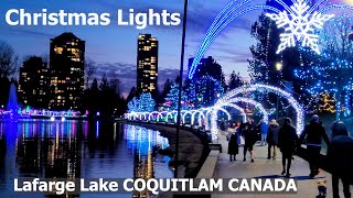 4K Christmas Lights Display 2023 at Lafarge Lake Coquitlam BC  Explore Metro Vancouver Canada [upl. by Weinhardt]