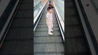 Escalator lover💖babyshortsescalatorgirlcutebabyfunnycutebabysiblingsbabygirlcutefunnybaby [upl. by Enilauqcaj205]