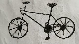 How to draw cycle 🚲easy cycle drawing simpleart art drawing trending viral youtubevideos 🥰 [upl. by Powe471]