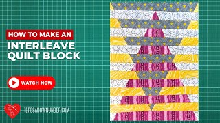 How to make an Interleave triangle mini quilt [upl. by Adiuqram]