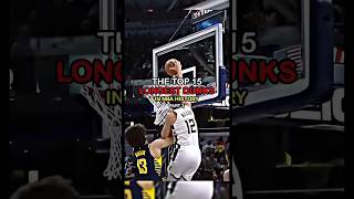 The Top 15 LONGEST Dunks in NBA History 📏 🏀 Pt 3  nba shorts [upl. by Yekcor802]