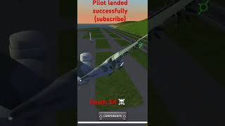 Pilot landed successfully in a crash viral edit aviation shorts crash sad planecrash landing [upl. by Dahsar]