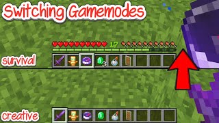 How to Change Gamemodes on Minecraft Java amp Bedrock 121 [upl. by Hulburt]