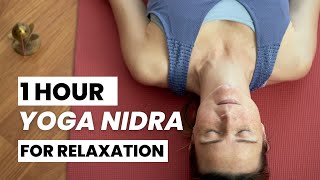 1 Hour Yoga Nidra for Relaxation  Script by Swami Satyananda Saraswati  Narrated by Karuna Yoga [upl. by Fagan]