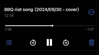BBQ Riot Song  ELLEGARDEN（COVER [upl. by Acirre221]
