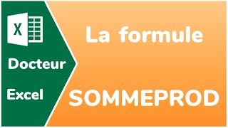 Comment calculer une moyenne pondérée avec la fonction SOMMEPROD  Docteur Excel [upl. by Iccir845]