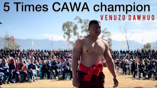 Champ VENUZO DAWHUO all bouts at Chokri Area Wrestling 2024 [upl. by Pool883]