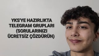 YKSYE HAZIRLIKTA TELEGRAM GRUPLARI SORULARINIZI ÜCRETSİZ ÇÖZDÜRÜN ilk1000 yks2023 [upl. by Sean]