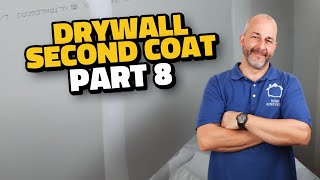 Complete Drywall Installation Guide Part 8 Second Coat And Corner Bead [upl. by Elacim]