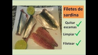 LIMPIAR Y FILETEAR SARDINAS FÁCIL EN POCOS MINUTOS [upl. by Buller188]