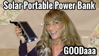 GOODaaa Solar Portable Power Bank Review powerbank solarpowerbank charger amzonfinds [upl. by Enyedy]