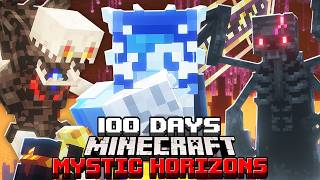 I Survived 100 Days in Mystic Horizons in Minecraft [upl. by Rebeh]