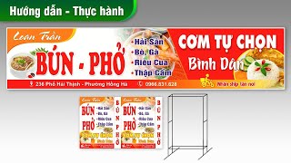 Hướng dẫn thiết kế biển quảng cáo  Design billboards for rice [upl. by Oalsinatse957]